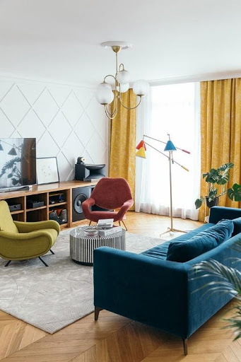 Mid Century Living Room